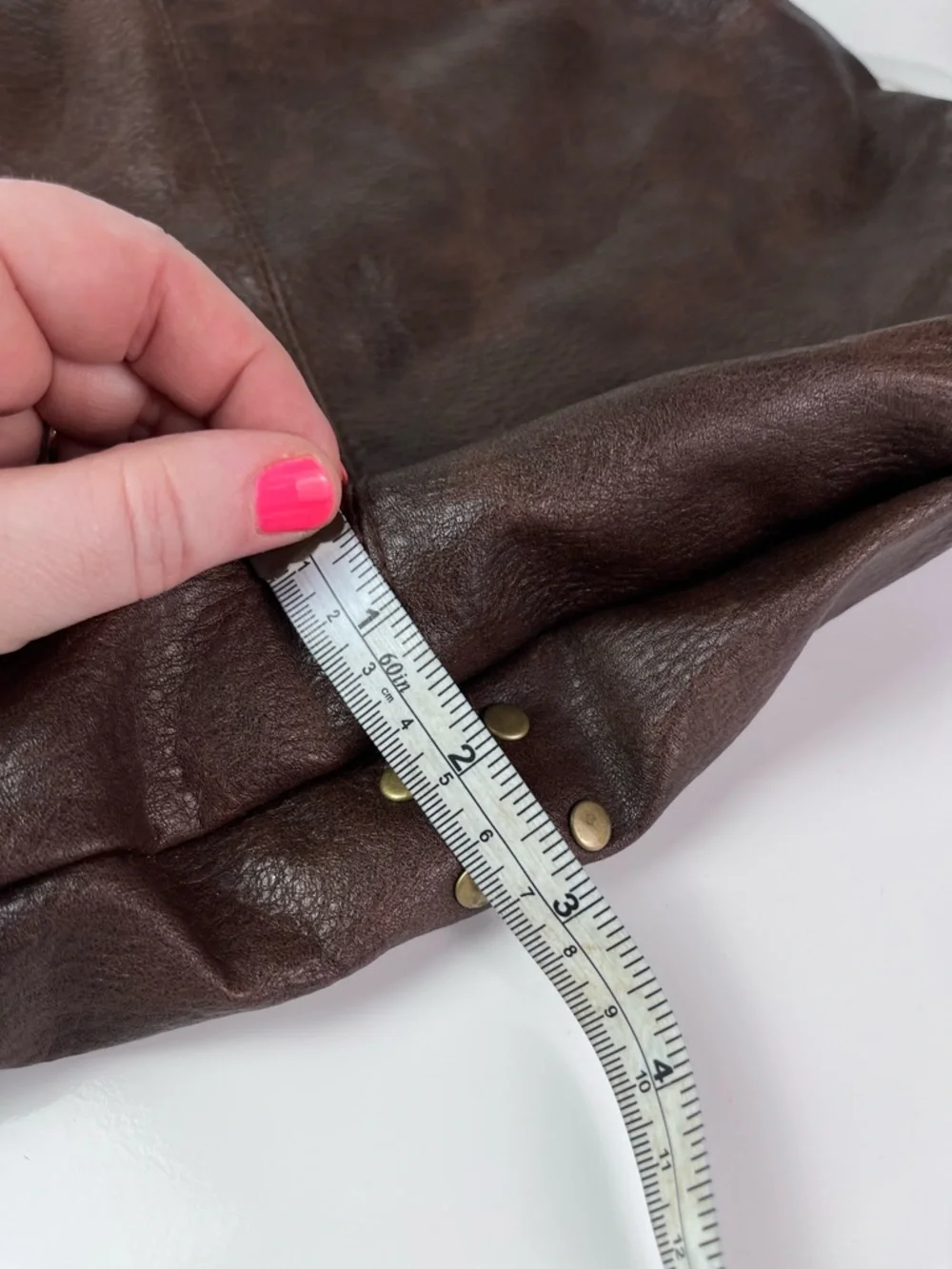 Roxy Brown Faux Leather Hobo Bag Aztec Woven Strap Gold toned Studded Y2K